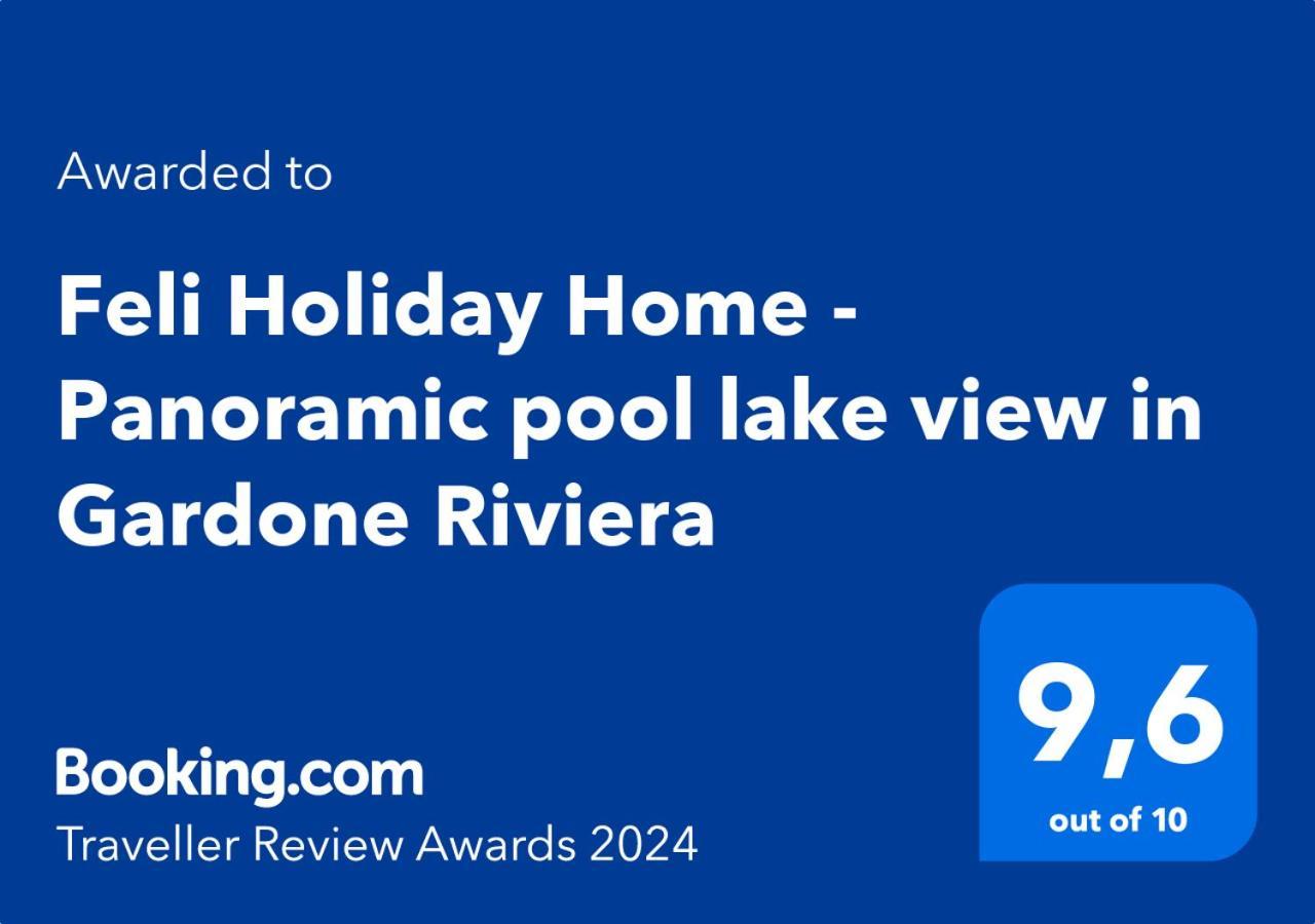 Feli Holiday Home - Panoramic Pool Lake View In Gardone Riviera Exterior foto
